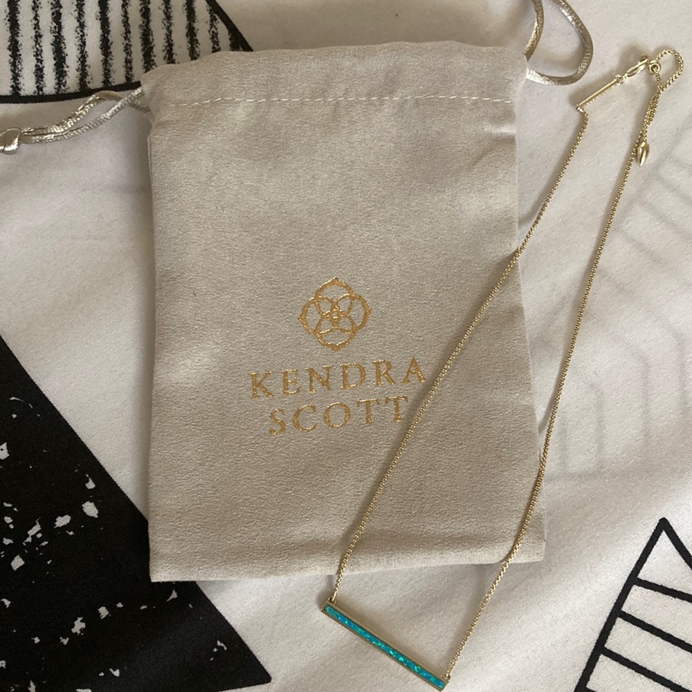 Kendra Scott Turquoise Bar Necklace